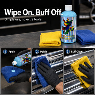MirrorGlow– Professional Multi-Surface Metal Polish Kit