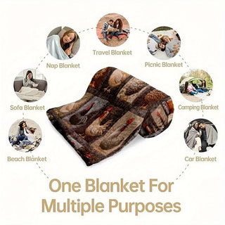HenHaven – Vintage Chicken Flannel Blanket