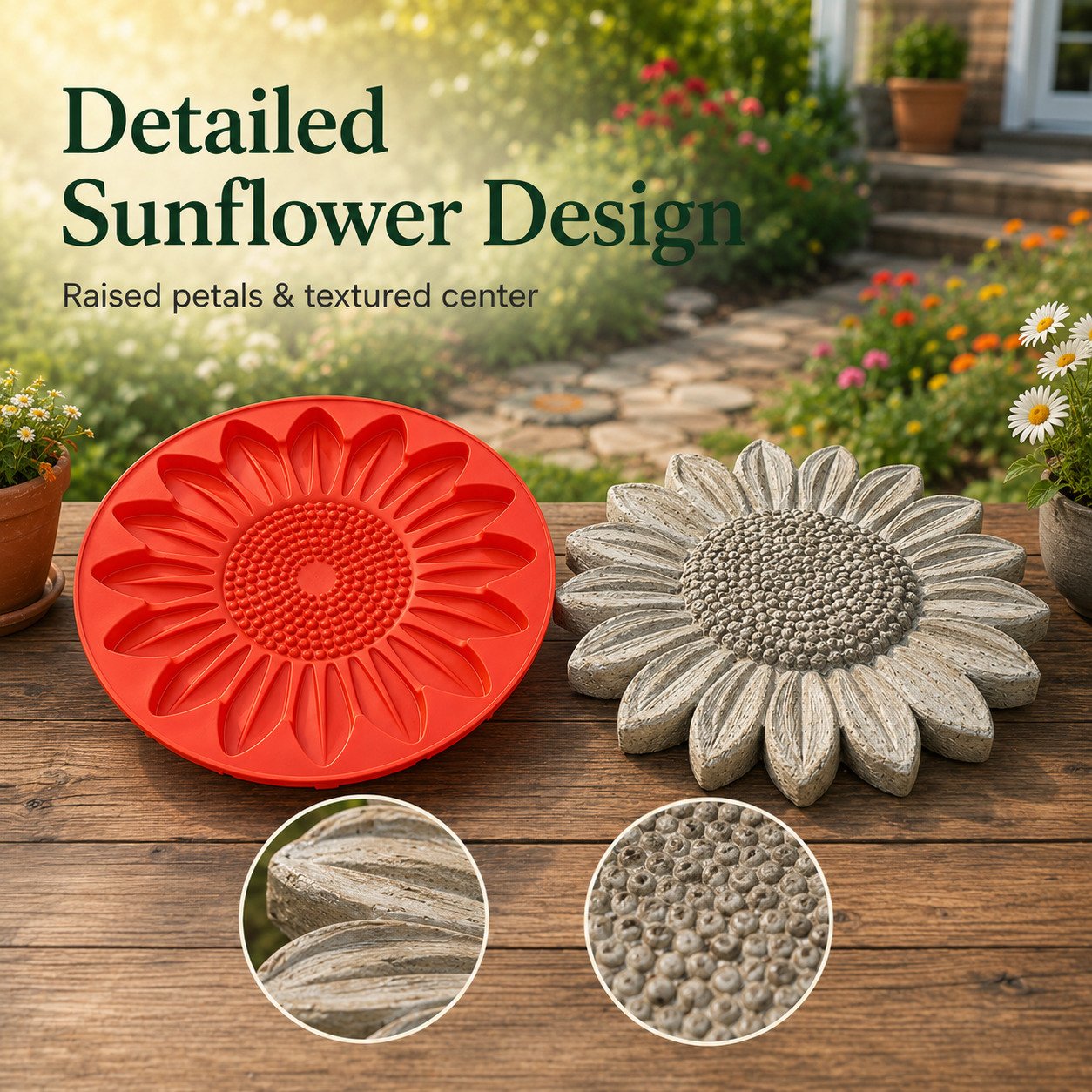 GardenCraft– Premium Reusable Garden Stepping Stone Mold