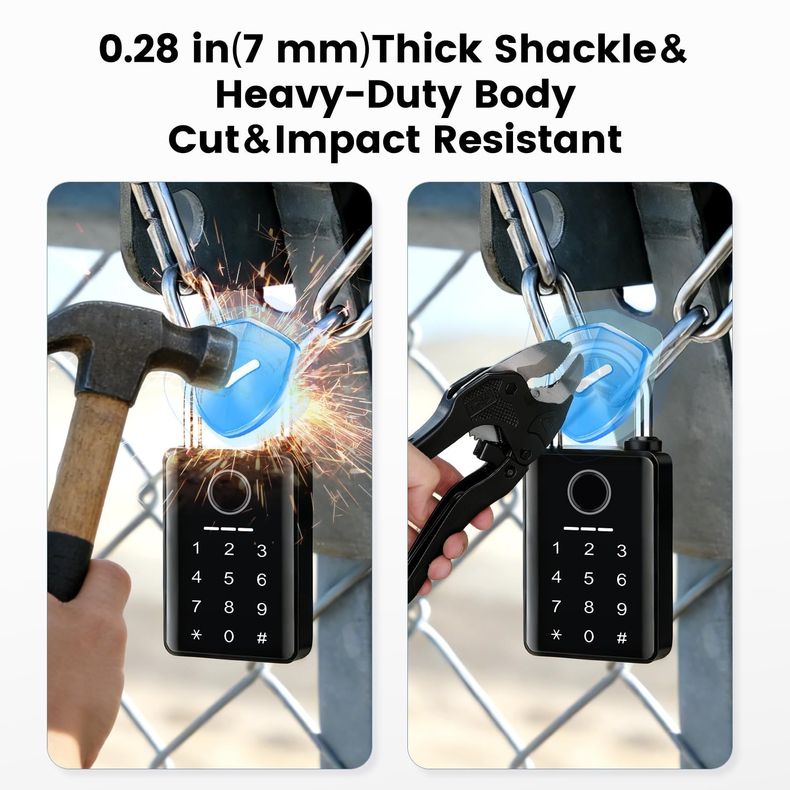 GateShield – Premium Fingerprint Security Gate Lock