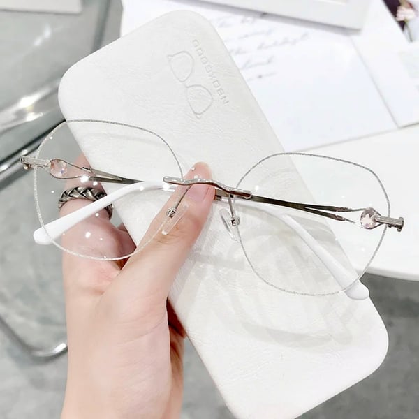 CrystalView – Diamond Rimless Anti-Blue Light Reading Glasses