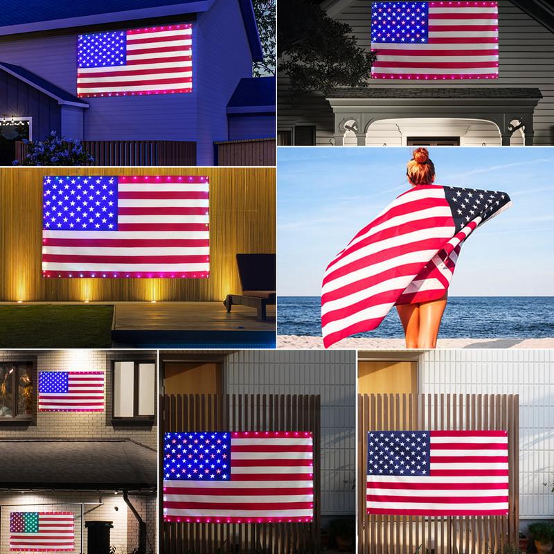 StarBeam – 3x5 FT Smart American Flag Lights with App Control