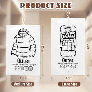 VacuHang – Space-Saving Hanging Vacuum Storage Bags