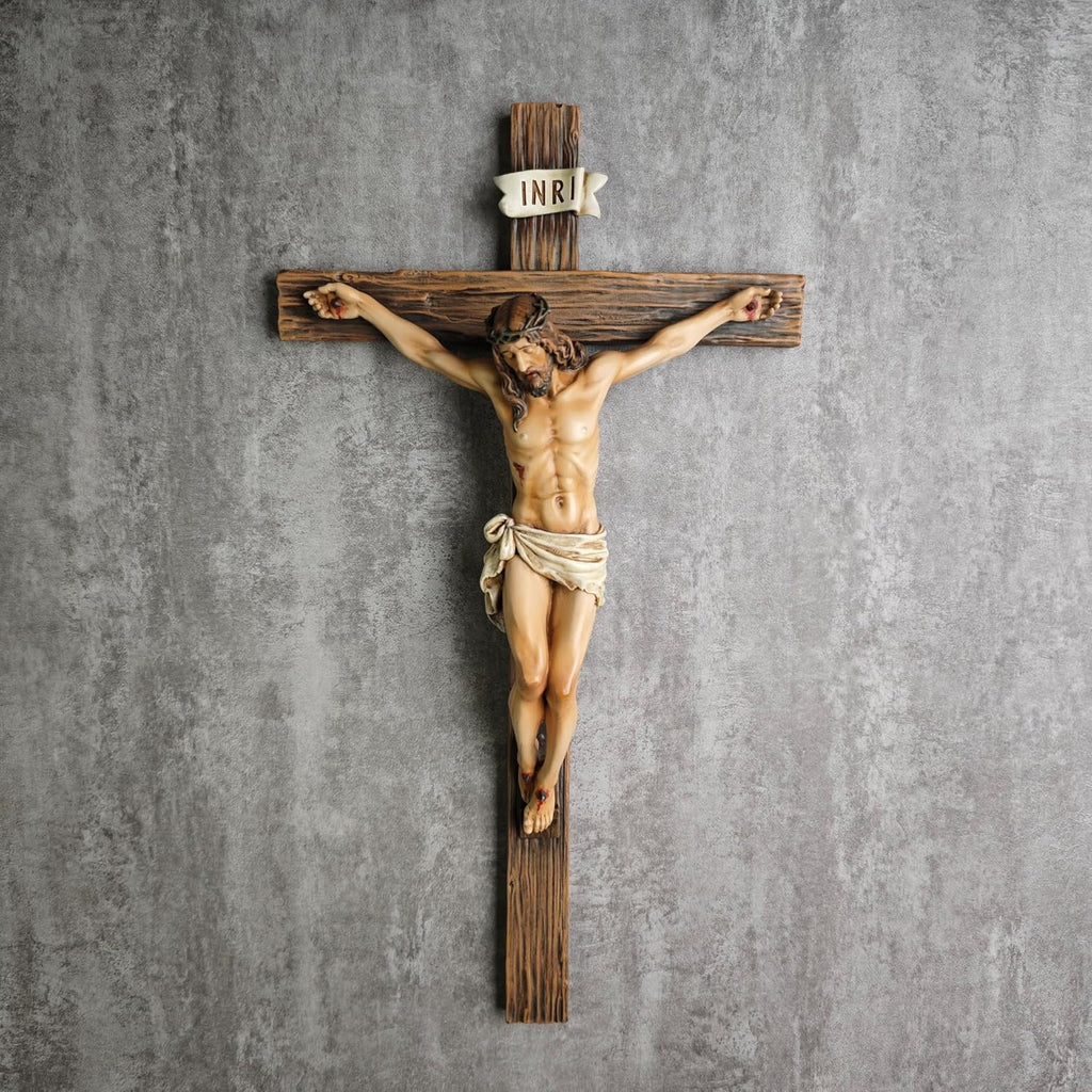 Wall-mounted Crucifix with the Figure of Jesus