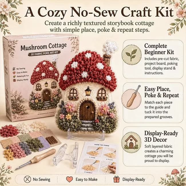 DreamWeave – Storybook Village Fabric Art Kit