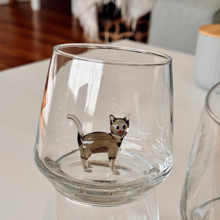 FelineElegance - Cat Figurine Glassware