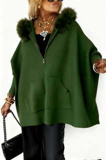 CozyCharm – Fur Collar Casual Jacket for Women