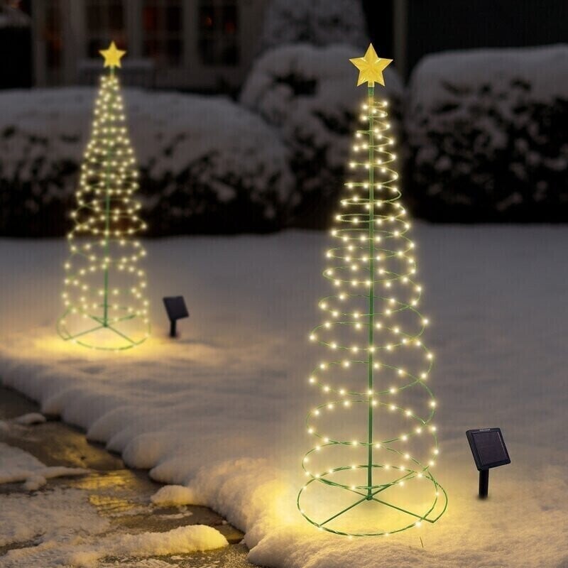 Solar LED Christmas Tree Lights marnetic
