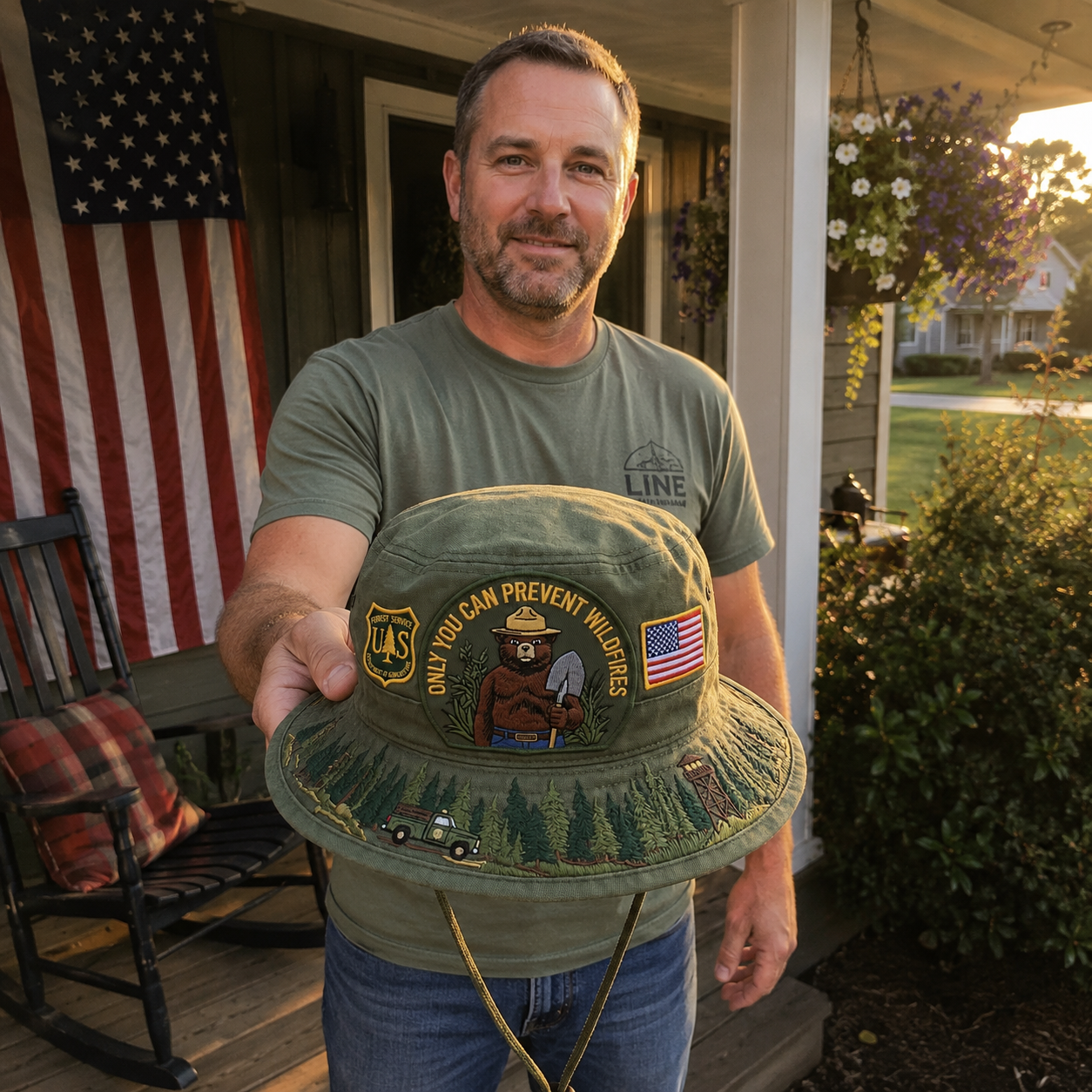 🇺🇸 Last Day Promo: 49% OFF - 🐻USFS Only You Can Prevent Wildfires Boonie Hat🌲