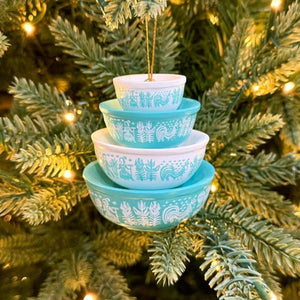 MemoryLane - Vintage Stack Bowl Christmas Ornament