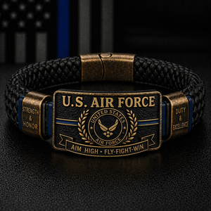 🏆Last Day Promo: 49% OFF - U.S. AIR FORCE “Aim High • Fly-Fight-Win” Bracelet