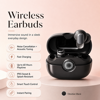 AeroBeat – Immersive Waterproof Sound Wireless Earbuds
