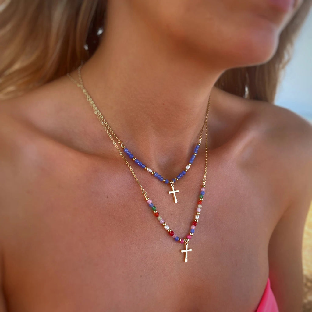 BlessedGleam - Elegant Daily Wear Cross Necklace