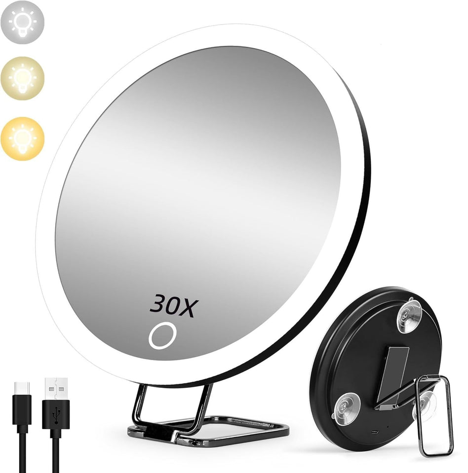 GlamView - Portable Rechargeable Makeup Mirror