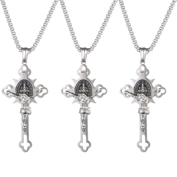 BenedictShield – St. Benedict Protection Cross Necklace