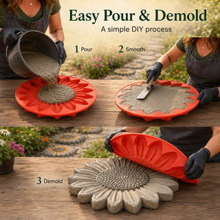 GardenCraft– Premium Reusable Garden Stepping Stone Mold