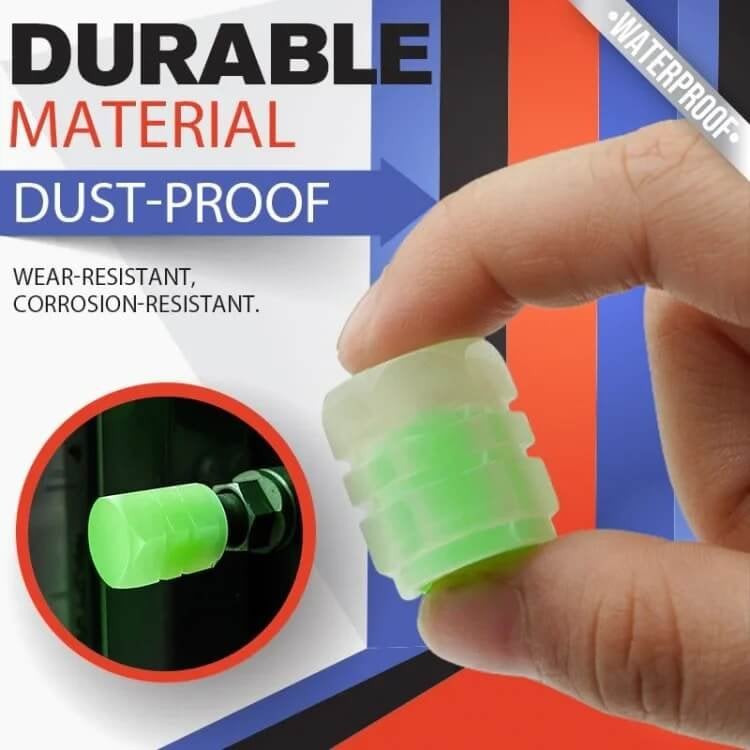 StarWheel - Fluorescent Valve Caps | Ride Bright at Night