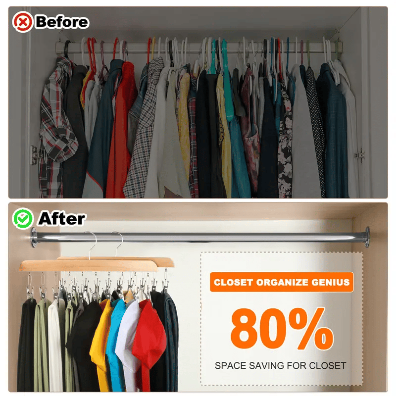 SpaceEase – Hanging Closet Organizer