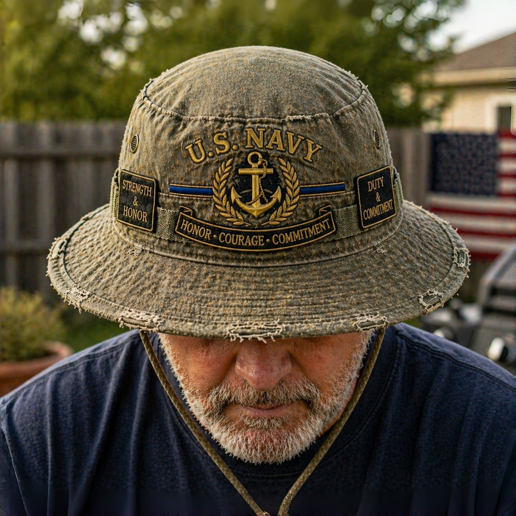 🏆Last Day Promo: 49% OFF - U.S. NAVY “Honor · Courage · Commitment” Boonie Hat
