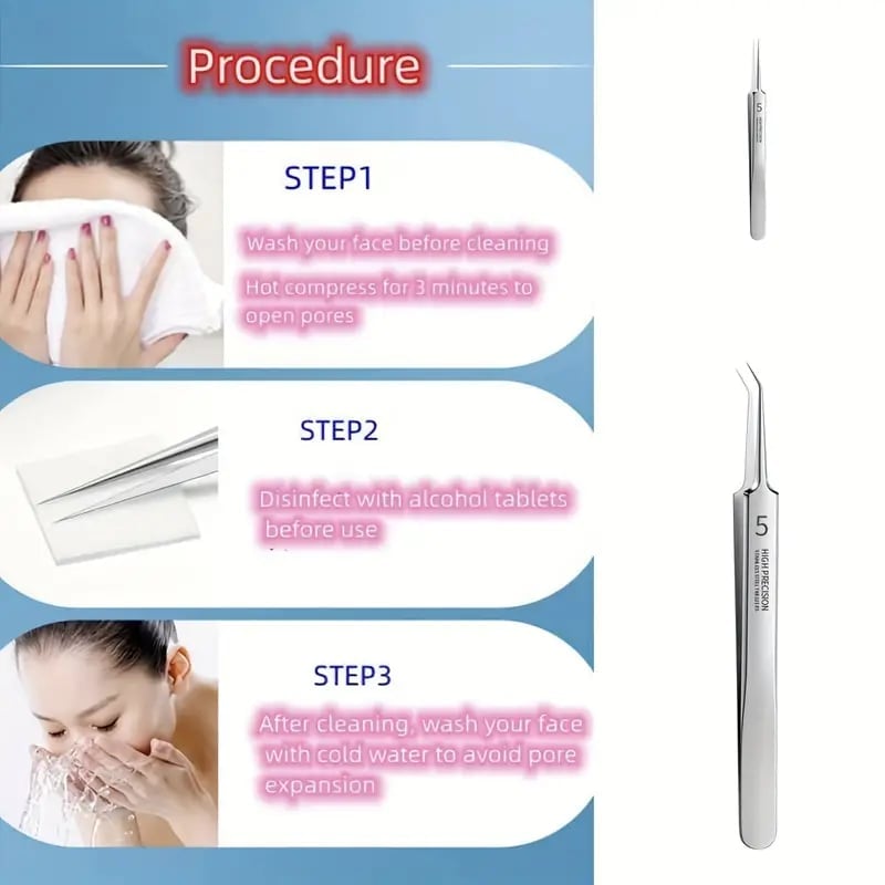 UltraClean - Professional Blackhead Remover Tweezers