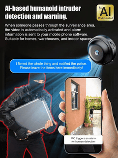DarkSight – HD Night Vision Mini Camera for 24/7 Monitoring