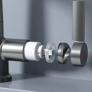 AuraStream – Pulling & Lifting Digital Display Faucet