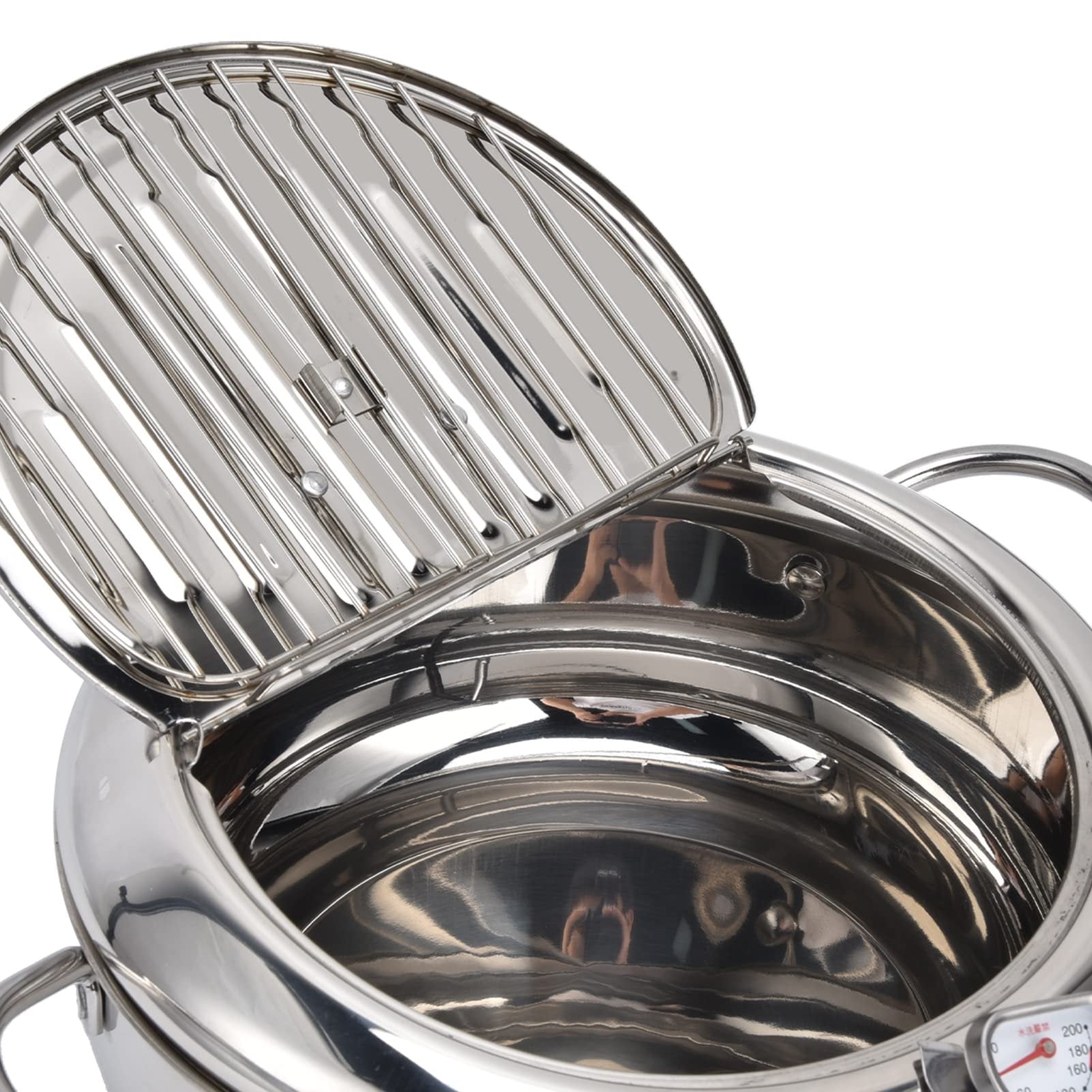 SteelFry – Stainless Steel Fryer Pot with Thermometer