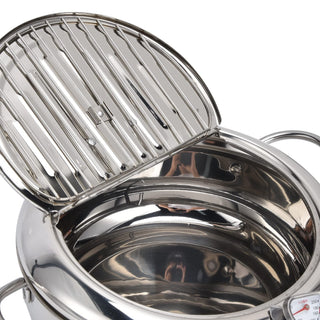 SteelFry – Stainless Steel Fryer Pot with Thermometer