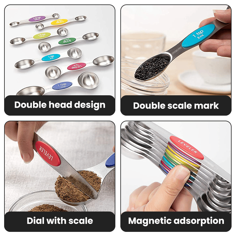 NestEase - Magnetic Kitchen Measuring Set – Compact & Versatile