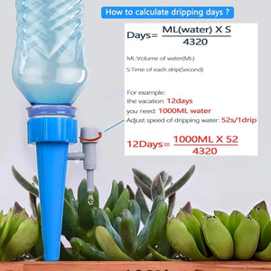 PlantFlow – Adjustable Self-Watering Spikes