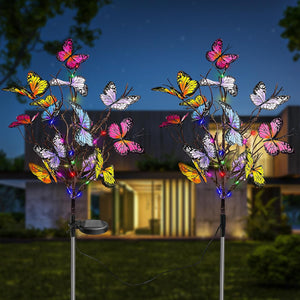 FlutterGlow - Enchanted Solar Butterfly Lights