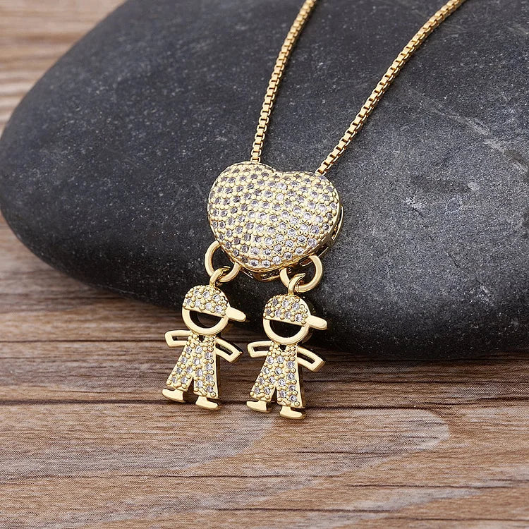 💖49%💖Love and my kids 【Mother's Love Necklace】