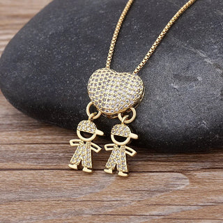 💖49%💖Love and my kids 【Mother's Love Necklace】