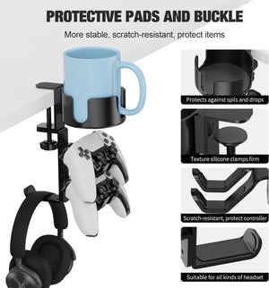 FlexiDock  | 3-in-1 Rotating Desk Storage Solution