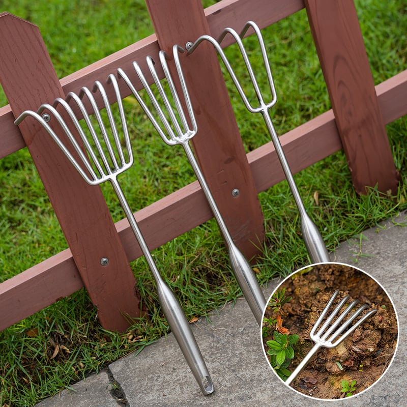 SoilTamer - Durable Stainless Steel Rake