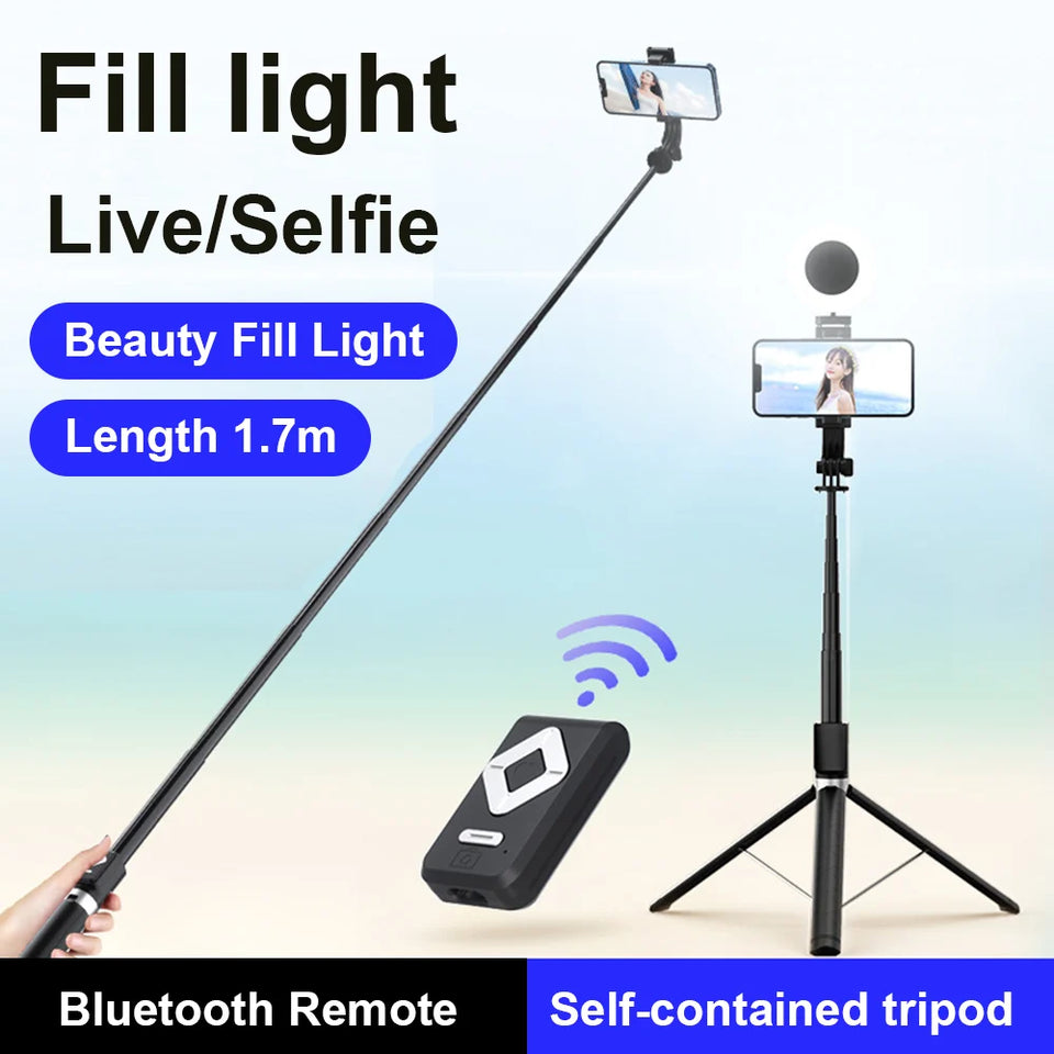 6 in 1 Bluetooth Tripod Selfie Stick