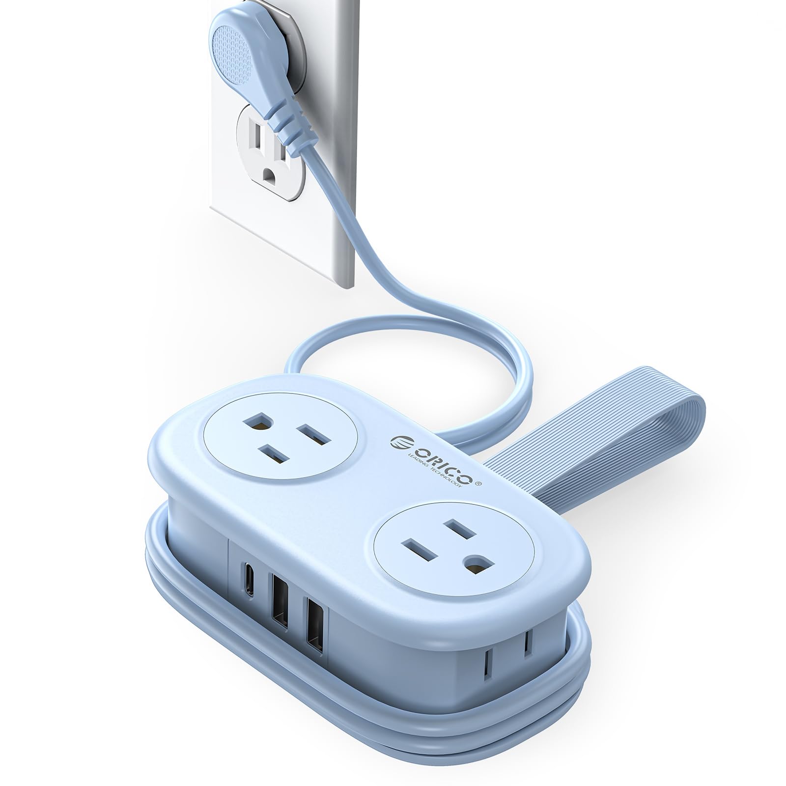 AuroraLink – 4FT Travel Power Strip with 4 AC Outlets