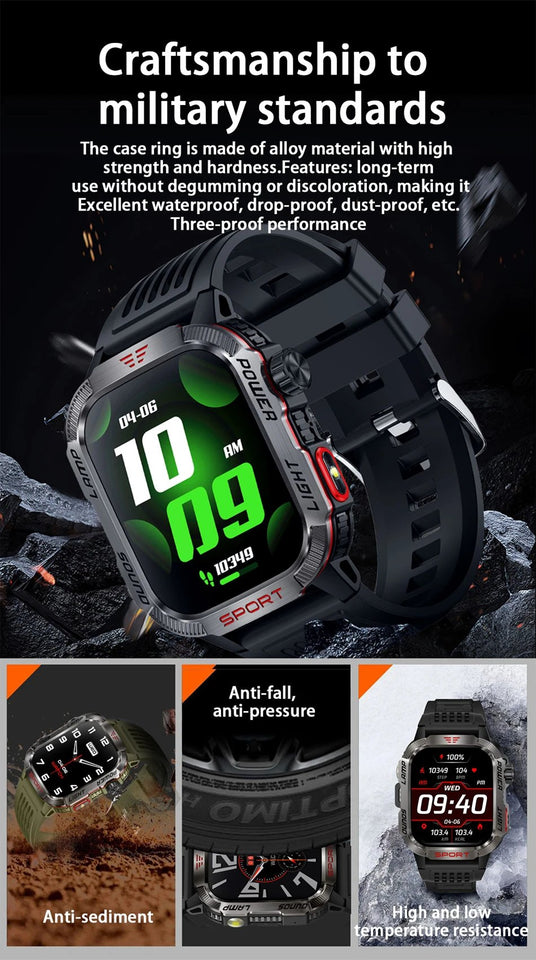 VanguardX - Outdoor Military Smart Watch – Power Meets Precision