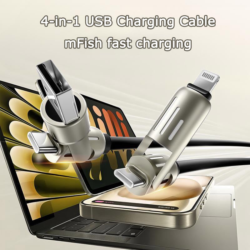 ChargeMax - 4 in 1 USB Cable with 240W Fast Charging