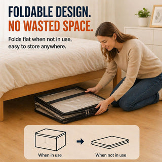 📦Large Heavy-Duty Thick Plastic Clear Storage