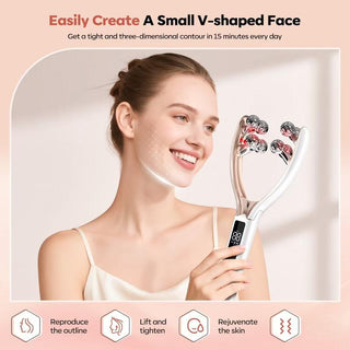 ✨Portable Rechargeable Wireless Facial Massager —Effectively reduces puffiness and improves blood circulation