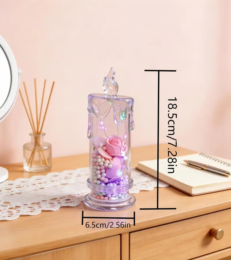 RoseGlow – Realistic Rose Candle Lights
