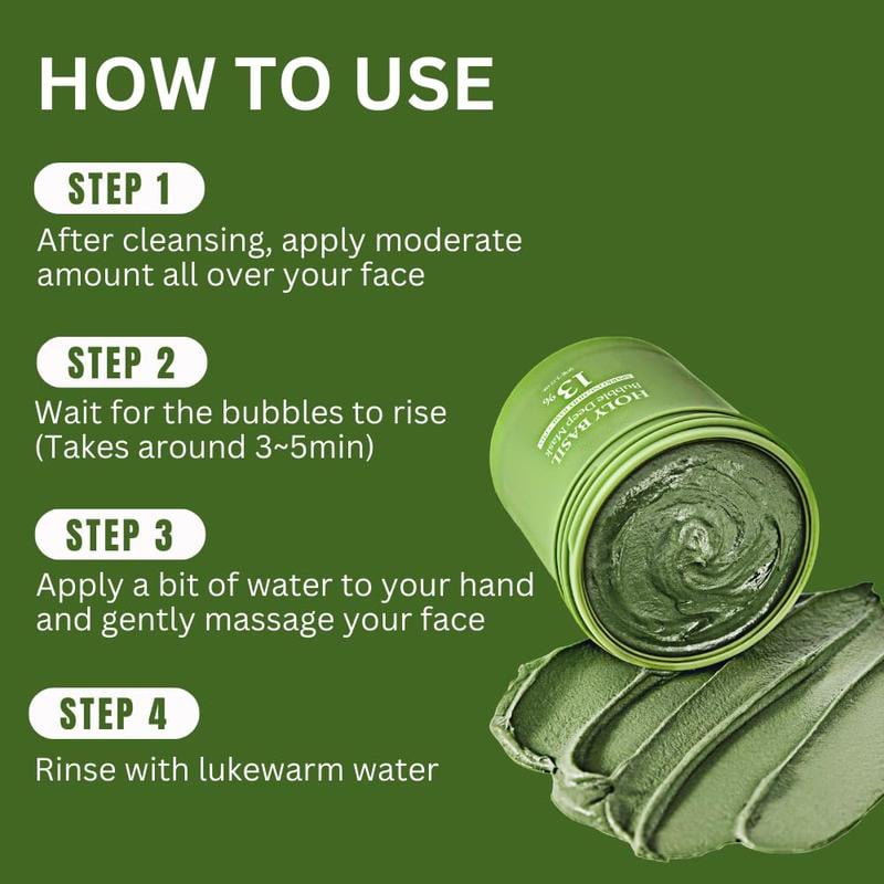 GlowBloom - Basil Bubble Pore Detox Mask