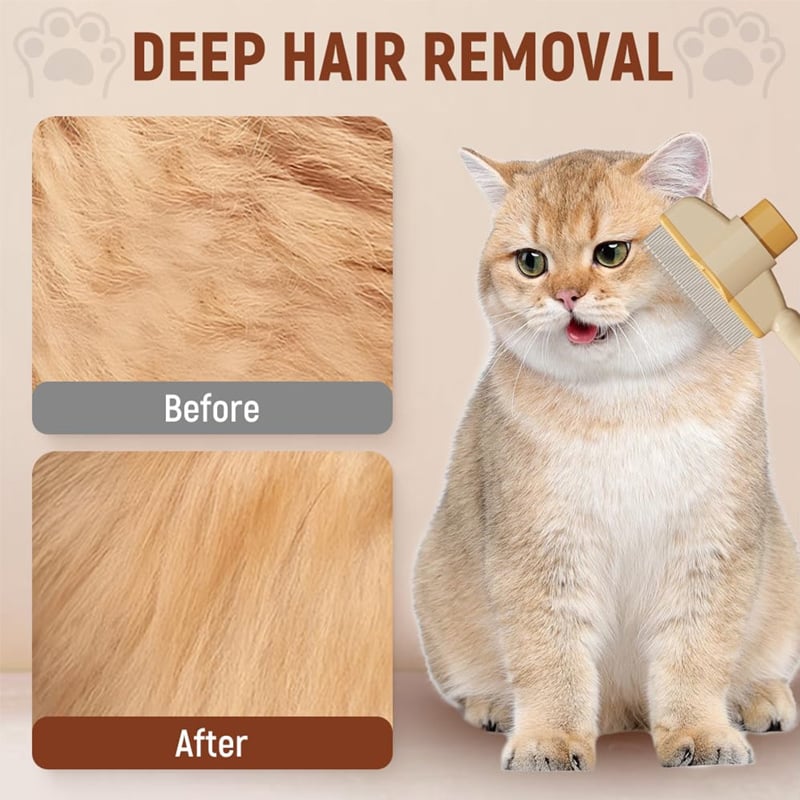 FleaFree - Self Cleaning Pet Grooming Brush