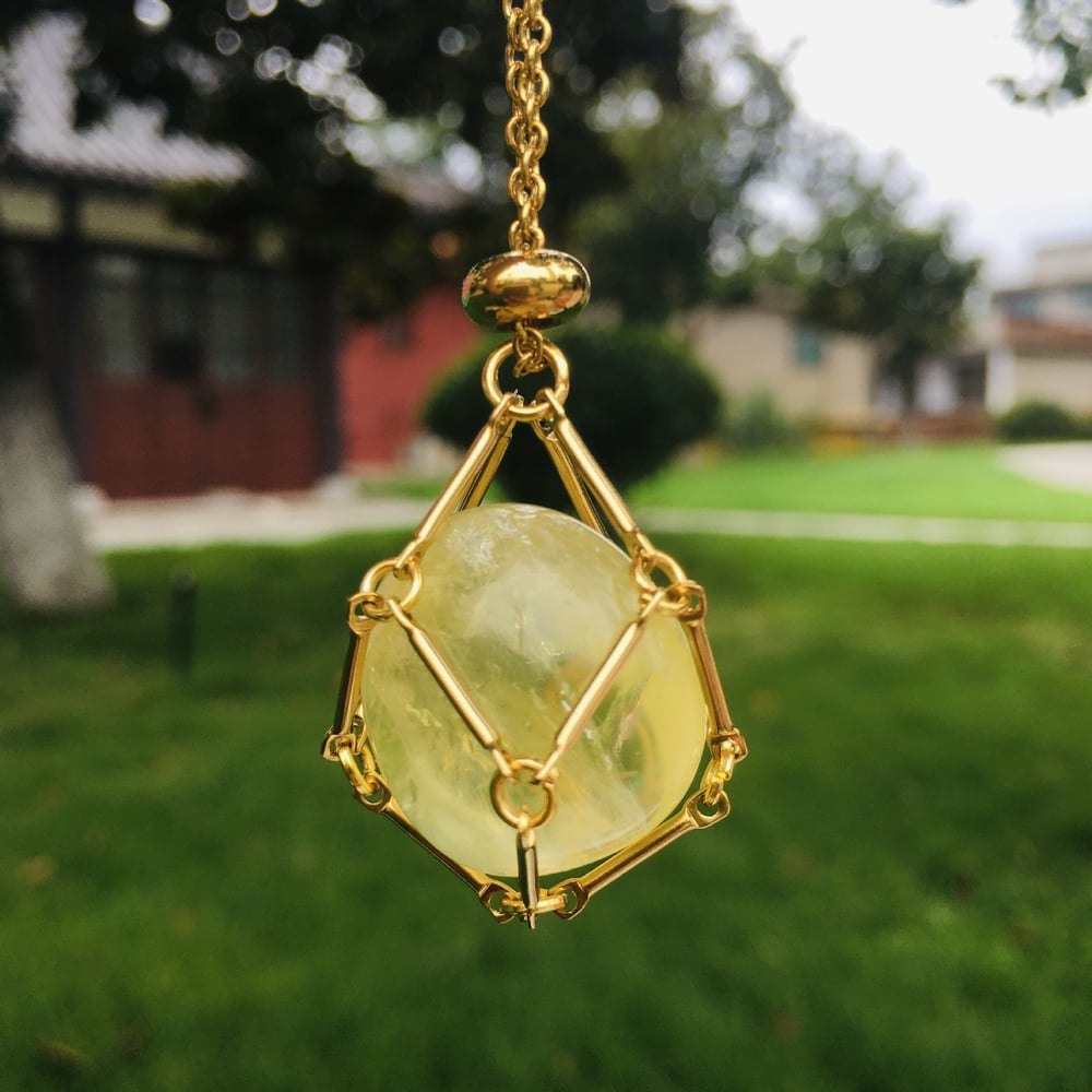 CrystalNest – Handmade Stone Holder Necklace