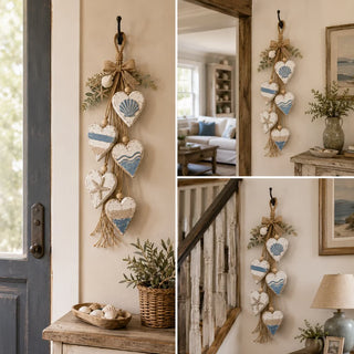 HeartHaven – Rustic Layered Heart Wall Hanging Decor