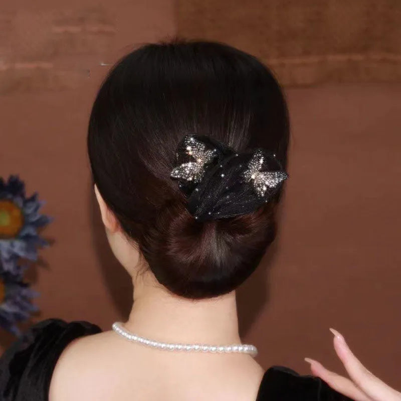 PetalTwist – Easy Bun Maker with Flower Charm