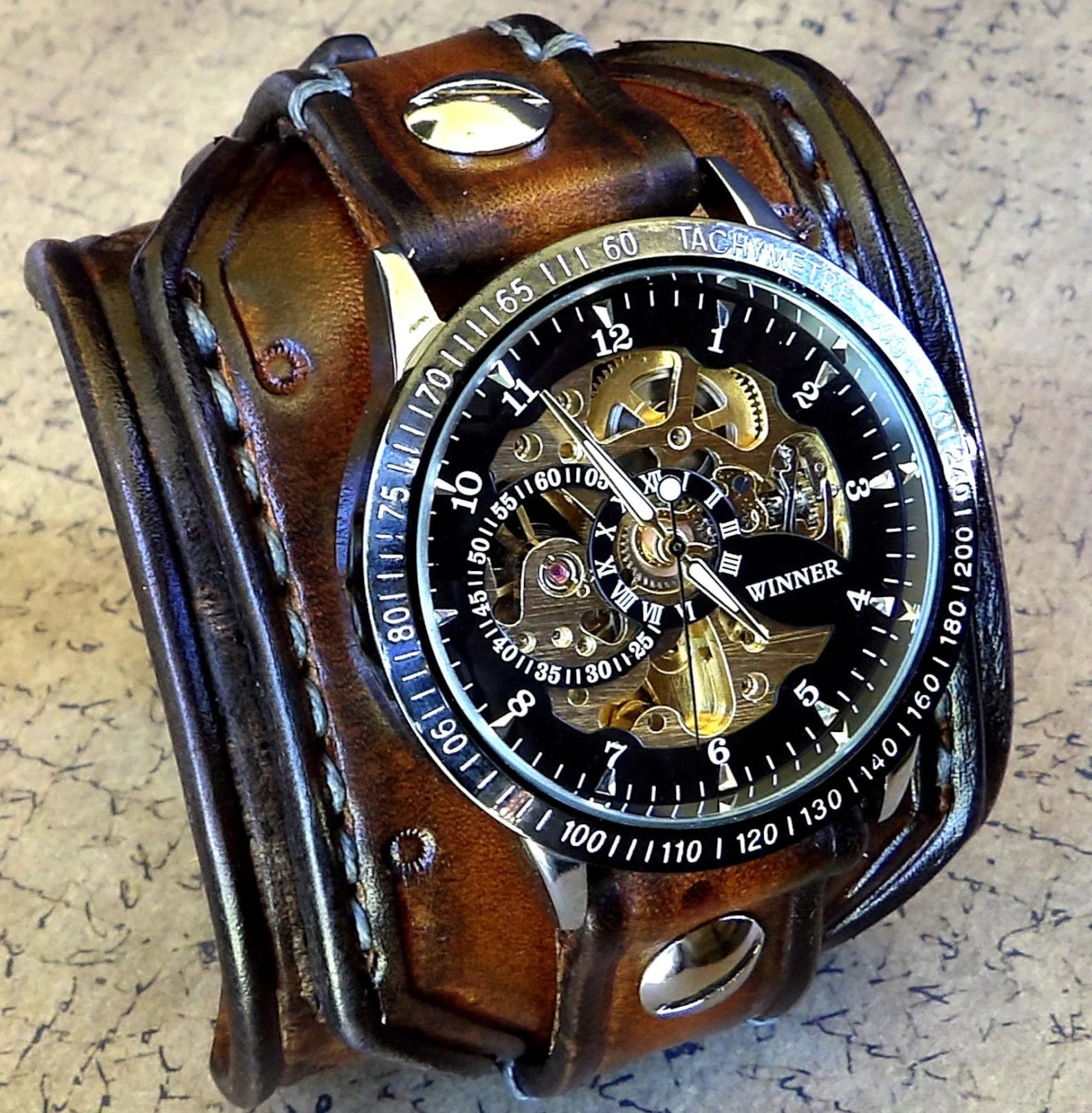 GearLord – Men’s Steampunk Wrist Watch