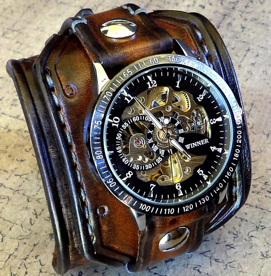 GearLord – Men’s Steampunk Wrist Watch
