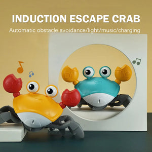 Induction Escape Crawling Crab Rechargeable Pet Musical Toy marnetic